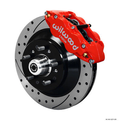 Wilwood Front Disc Brake Kit Red 67-74 Camaro Nova 140-12271-DR
