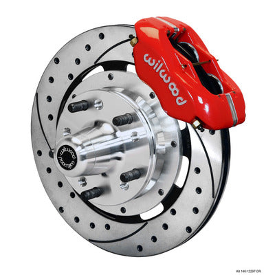 Wilwood Front Brake Kit 80-87 GM G-Body 4 Piston Caliper 140-12297-DR