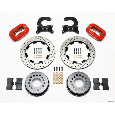 Wilwood Brake Kit Rear Chevy 12- Bolt Billet Caliper Red