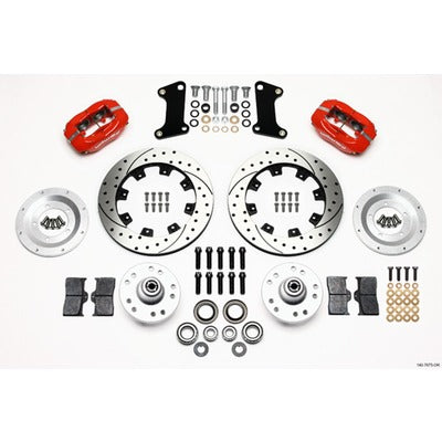 Wilwood Front Brake Kit 67-72 Camaro Nova Red Calipers