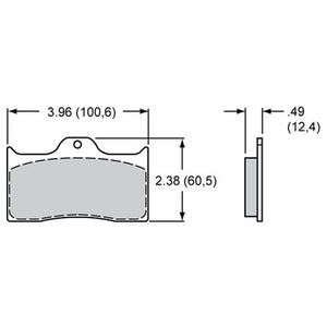 Wilwood Brake Pads - BP-30 D/L Single 7112 150-14771K