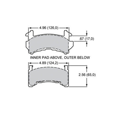 Wilwood A Type Brake Pad Metric GM