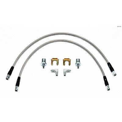 Wilwood Flex Brake Line Kit 22in L 3/8-24 to 90 Deg.