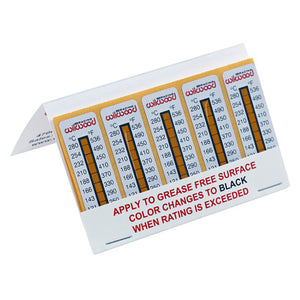 Wilwood Temperature Measuring Indicator Strips 10pk Wilwood Temperature Measuring Indicator Strips 10pk