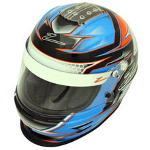 Zamp RZ-42Y Youth Racing Helmet (Blue/Orange/Black)