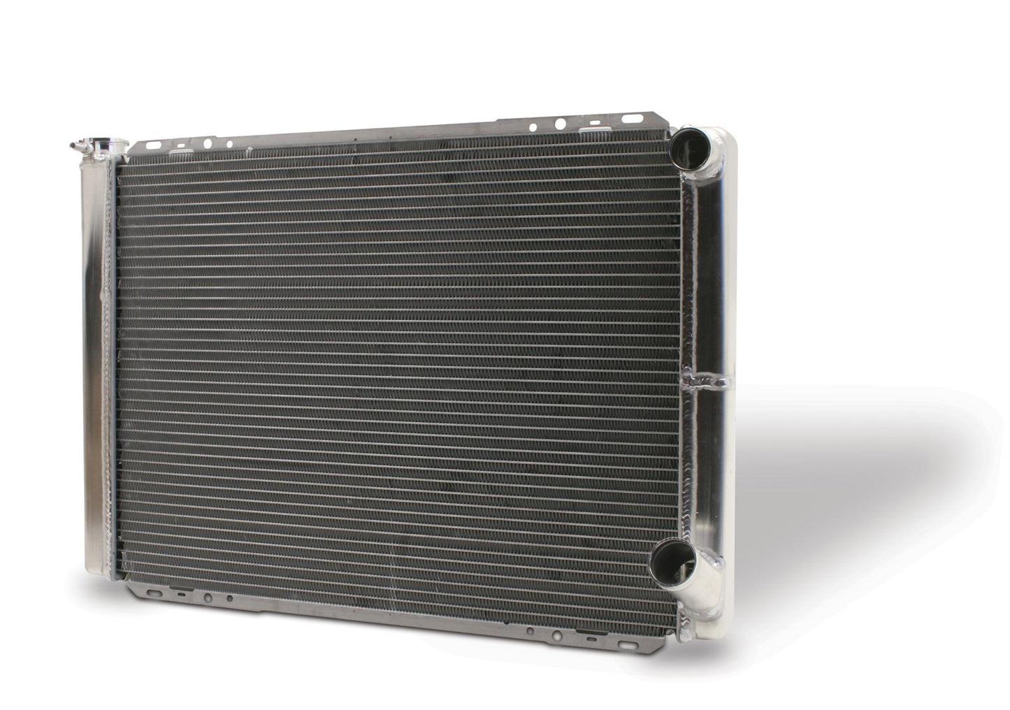 AFCO Racing Aluminum Radiator Circle Track 28 In Double Pass Chevy Extra Capacity LH Filler 80130NDP