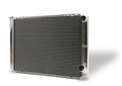 AFCO Racing Aluminum Radiator Circle Track 28 In Double Pass Chevy Extra Capacity LH Filler 80130NDP