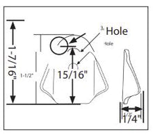 Allstar Body Brace Tab ALL60087 Dimensions