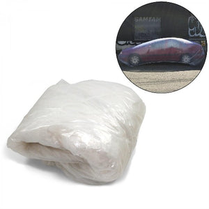 AutoLoc Lightweight Plastic Car Cover - Reusable AUTPCC01