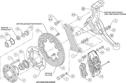Wilwood Front Brake Kit Schematic 140-10510