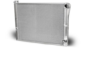 AFCO Racing Double Pass Radiator Chevy 27.5 X 19 X 1.50 Core, Universal 20 AN Female Inlet with 1/2 bung 80185NDP-U