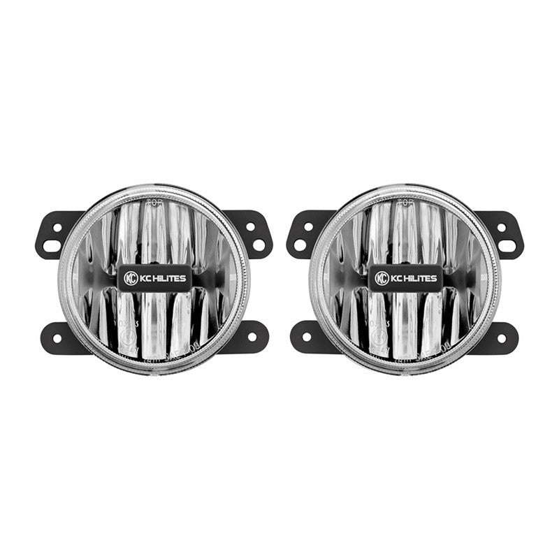 KC HiLiTES 4" Gravity G4 LED Fog Light Kit 494 - 07-09 Jeep JK