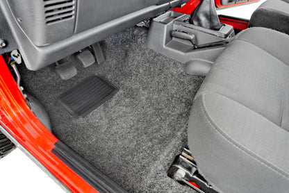 BedRug Jeep Floor Liner - 1997-06 Jeep TJ/LJ Front 3 Pc Floor Kit