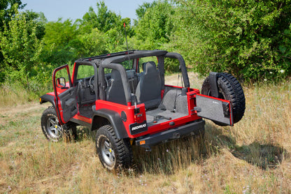 BedRug Jeep Floor Liner - 1997-06 Jeep TJ/LJ Front 3 Pc Floor Kit