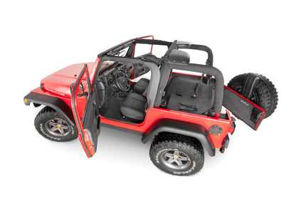 BedRug Jeep Floor Liner - 1997-06 Jeep TJ/LJ Front 3 Pc Floor Kit