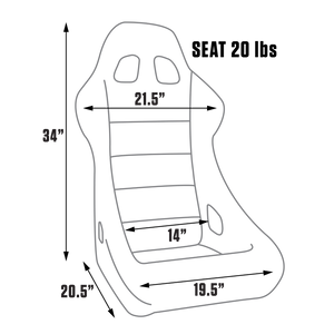 Procar Pro-Sport Racing Seat Diagram