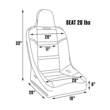 Procar All-Terrain Suspension Seat Diagram
