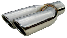 Pypes 2.5in Splitter Exhaust Tip w/Rolled Edge Polished EVT19S