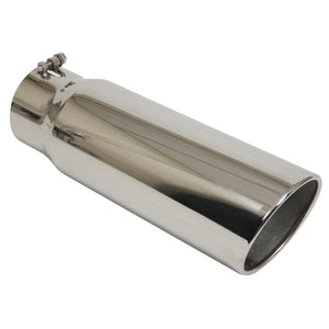 Pypes Exhaust Tip 4in x 6in 18in L Polished Bolt-on EVT406-18