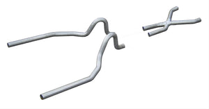 Pypes 1971-1973 Ford Mustang 2.5in Crossmember Back with X-Pipe Exhaust Kit SFM04