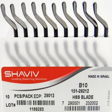 Shaviv Deburring Blade B10 10PK Hi-Speed Steel 29012