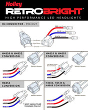 Holley RetroBright Headlight Adapter H821 Illustration