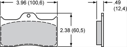 Wilwood Brake Pads - BP-20 Dynalite 150-9413K