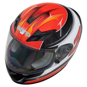 Zamp FS-9 Karting Helmet - Red/Black Graphic (Top)