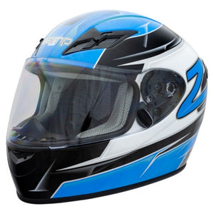 Zamp FS-9 Karting Helmet - Blue/Silver Graphic