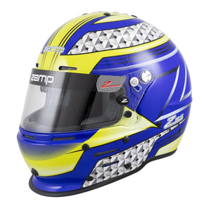 Zamp RZ-62 Helmet (Blue/Green Graphic)