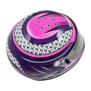 Zamp RZ-37Y Youth Graphic Helmet - Pink/Purple - Back