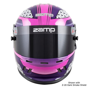 Zamp RZ-37Y Youth Graphic Helmet - Pink/Purple - Front