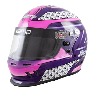 Zamp RZ-37Y Youth Graphic Helmet - Pink/Purple - Front