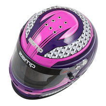 Zamp RZ-37Y Youth Graphic Helmet - Pink/Purple - Top