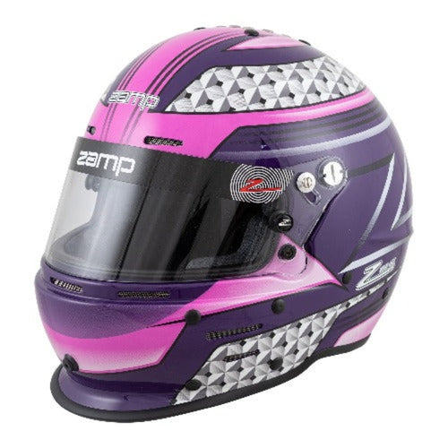 Zamp RZ-62 Helmet (Pink/Purple Graphic)